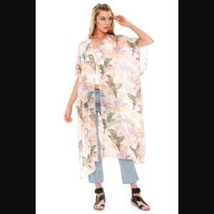 ARATTA Dream Island Kimono Krane Floral O/S  NWT